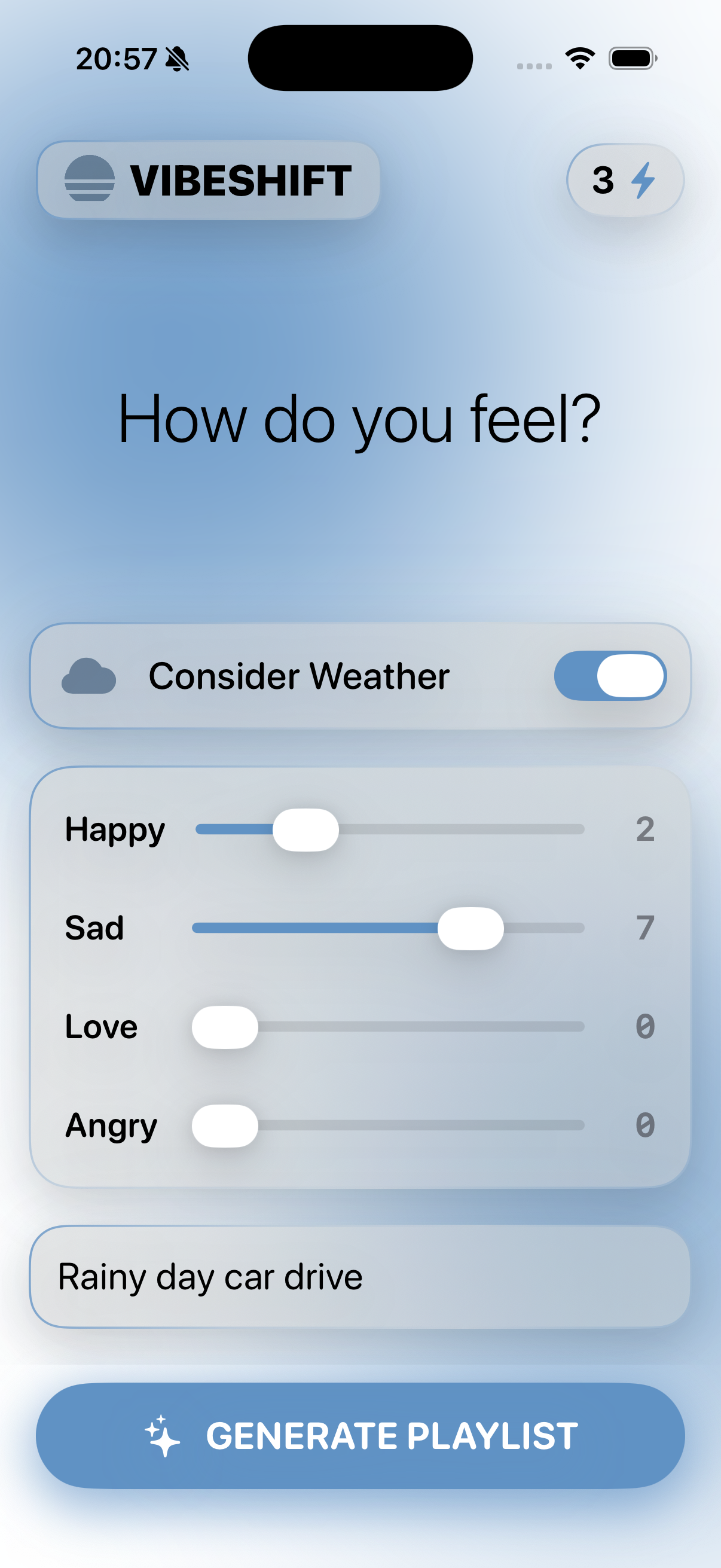 VibeShift app